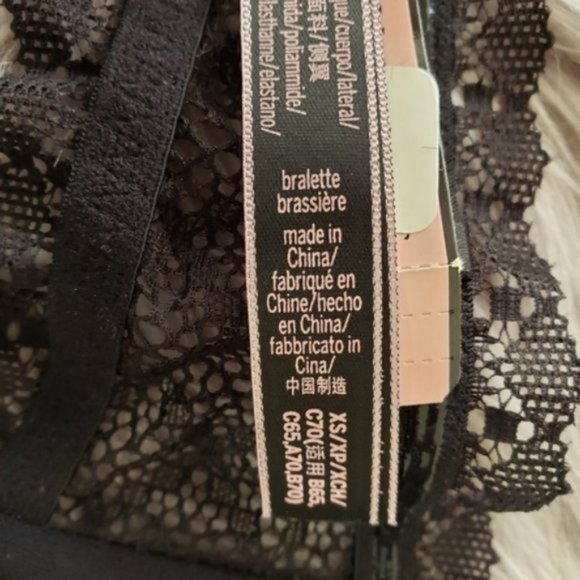 LAST CHANCE!  Victoria's Secret Bralette Bandeau Black Small New - Picture 7 of 7